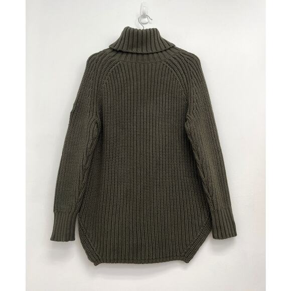 Alp N Rock Simone Chunky Ribbed Knit Fisherman Cozy Turtleneck Sweater - Medium - Picture 3 of 14